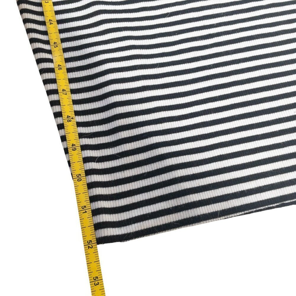FP Beach Black and White Striped Dress SZ S Long Sleeve V Neck Henley - Picture 3 of 9